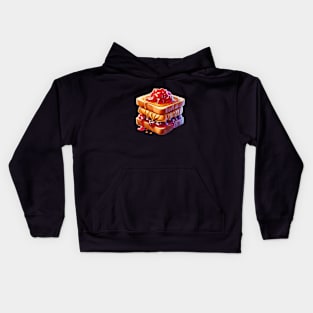 Peanut Butter And Jelly Toast Kawaii Sandwich Breakfast Yummy Sweet Kids Hoodie